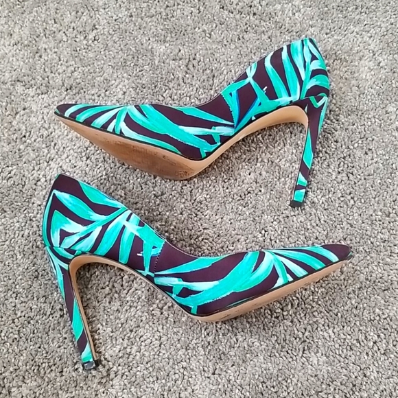 Nine West Shoes - * Nine West Teal Leaf Pump